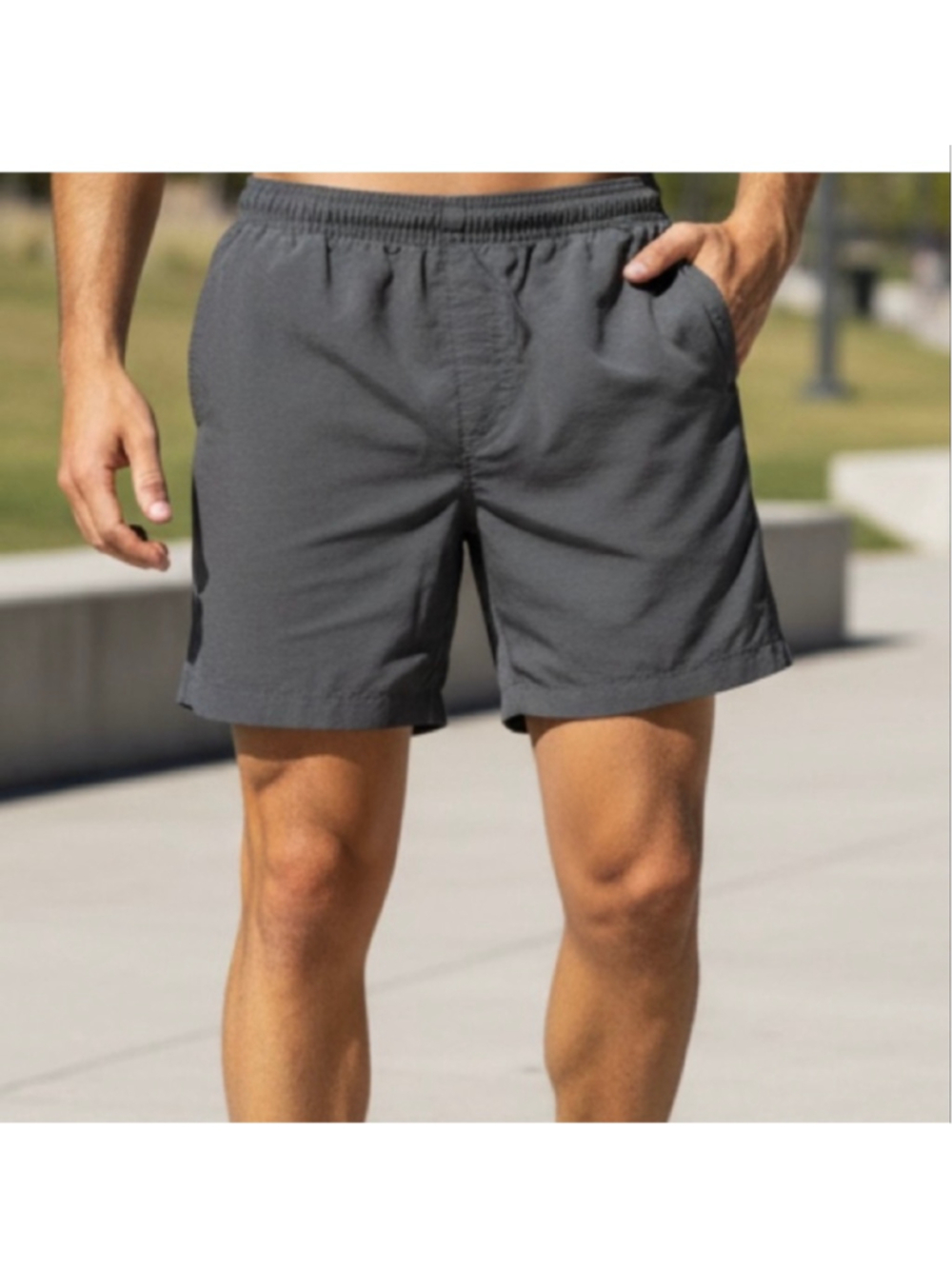 Chubbies 7 inch gray pull on unlined shorts men’s medium